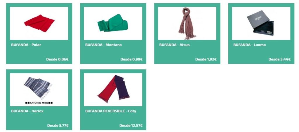 Bufandas personalizadas para regalos promocionales