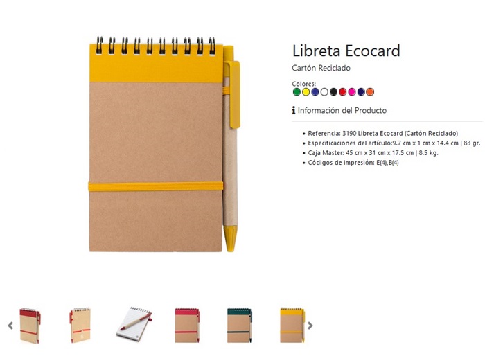 Libreta personalizada Ecocard