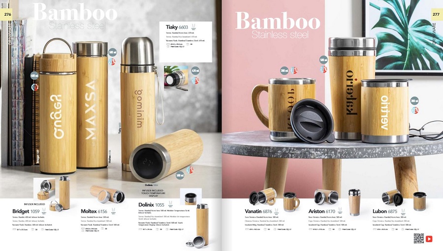 Bidones de bambú personalizados