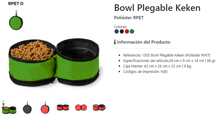 Bowl plegable