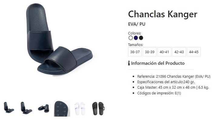 Chanclas para hombre