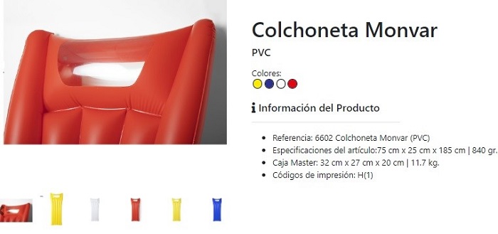 Colchonetas personalizadas