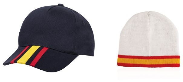 Gorras y gorros publicitarios con la bandera de España