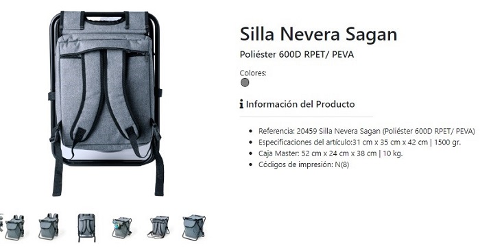 Mochilas silla nevera para excursionistas