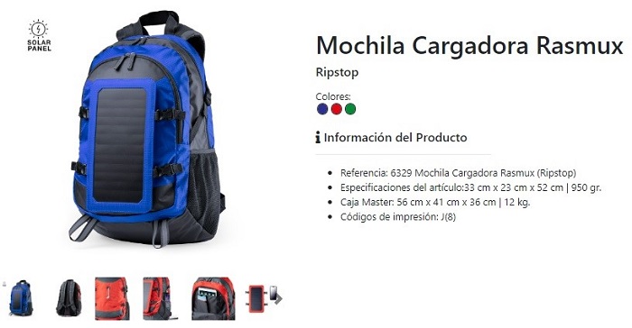 Mochilas para excursión