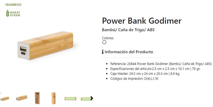 Power banks publicitarios