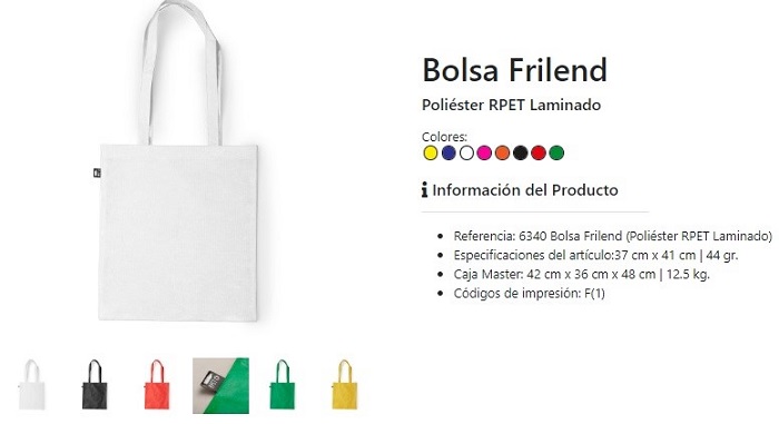 Bolsas publicitarias baratas