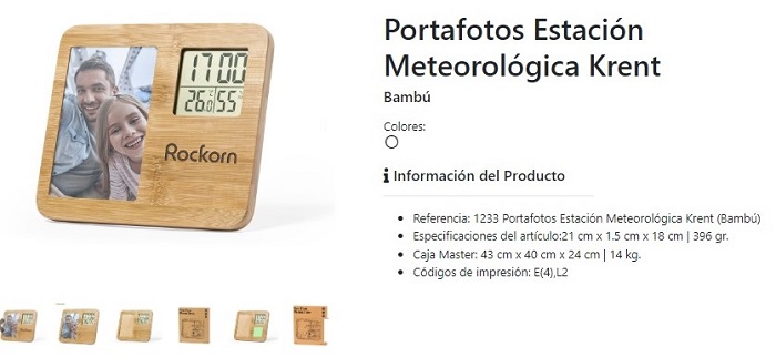 Portafotos estación meteorológica