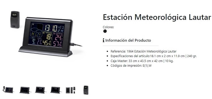 Estación meteorológica multifunción