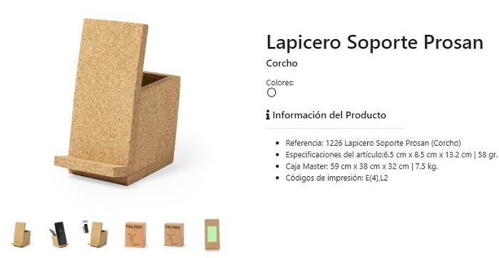 Lapiceros de corcho