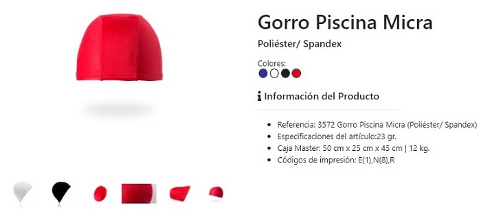 Gorros para piscina personalizados