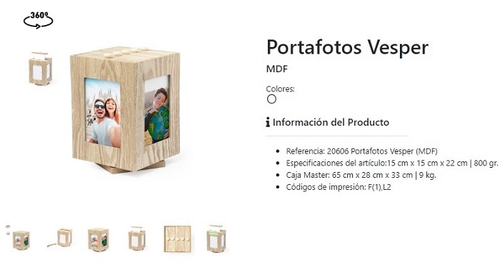 Portafotos personalizados