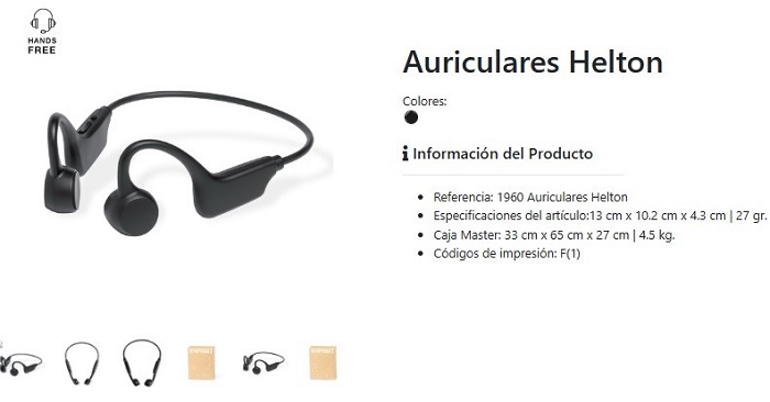 Auriculares publicitarios