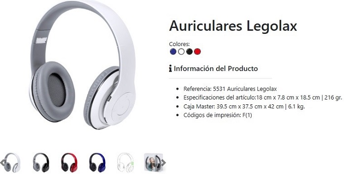 Auriculares promocionales